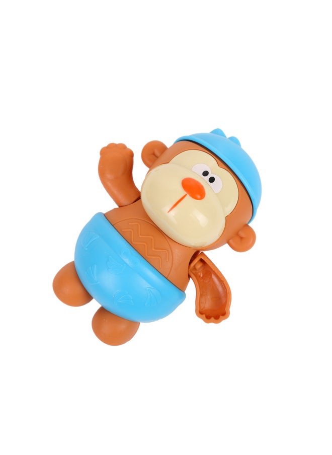 xozgdovg - Bath Toy Little Monkey Baby Duck Play Water Baby Boys And Girls Bath Swimming Toy-Color:Cute Runny Elephant In The Water 【purple Clothes Style】 Bagged - Image 1