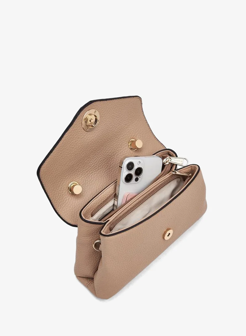 Paprika PINK Textured Satchel Bag With Detachable Strap for Women | Best Price UAE