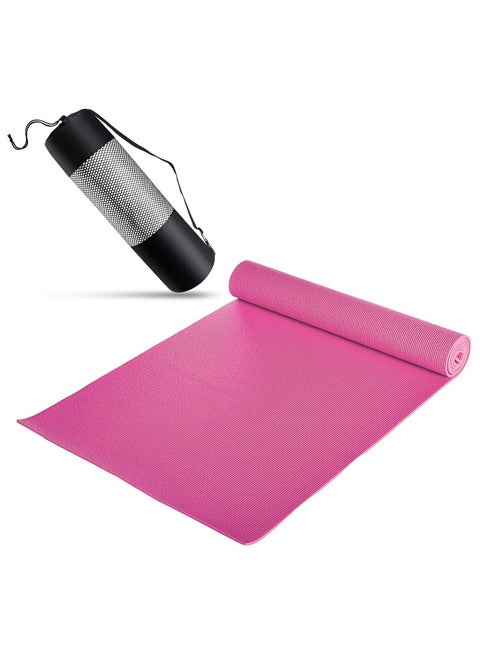 PVC مرتبة تمارين اليوجا مع حقيبة حمل بسمك 4/6/8 مم×طول 173سم×عرض 61سم، بمبي