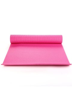 Generic PVC Yoga Exercise Mat With Carrying Bag 6MM Thick x173cm Lx61cm W, Pink  - Image 5
