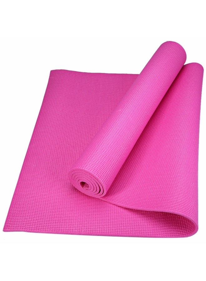 PVC مرتبة تمارين اليوجا مع حقيبة حمل بسمك 4/6/8 مم×طول 173سم×عرض 61سم، بمبي - Image 2