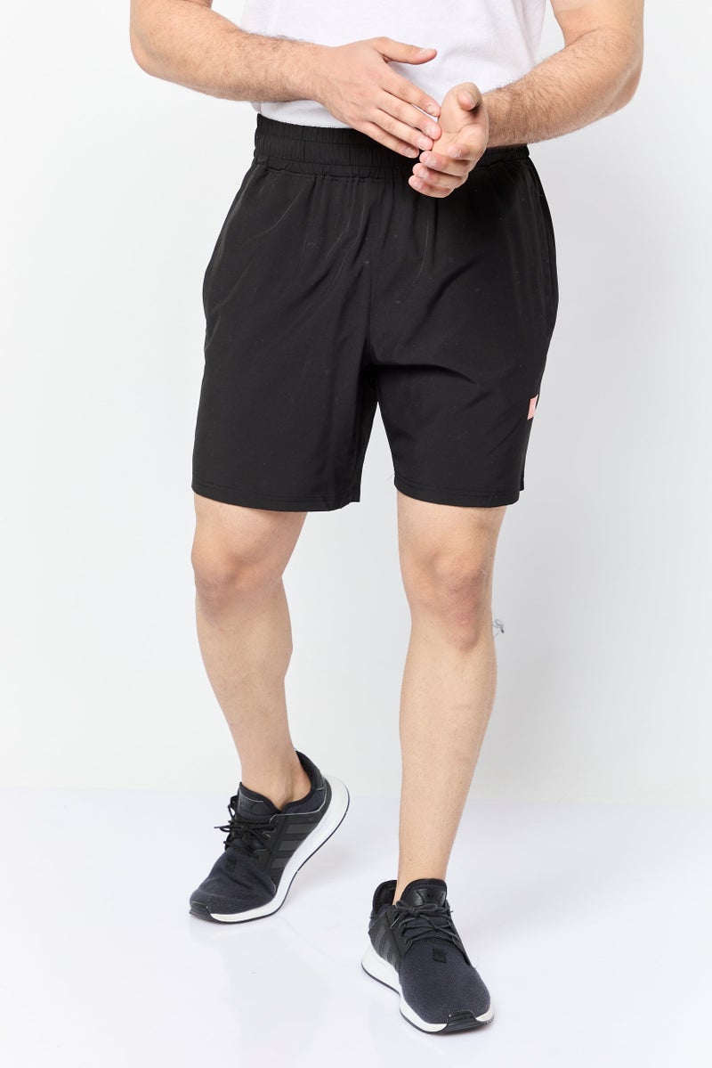 Athletex Men 2 Pieces Sportswear Fit 7 Inseam Outdoor Shorts, Black - Image 1