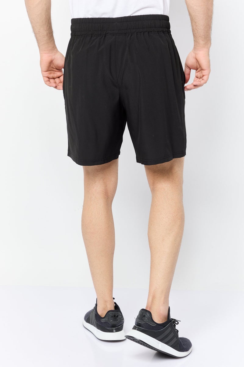 Athletex Men 2 Pieces Sportswear Fit 7 Inseam Outdoor Shorts, Black - Image 4