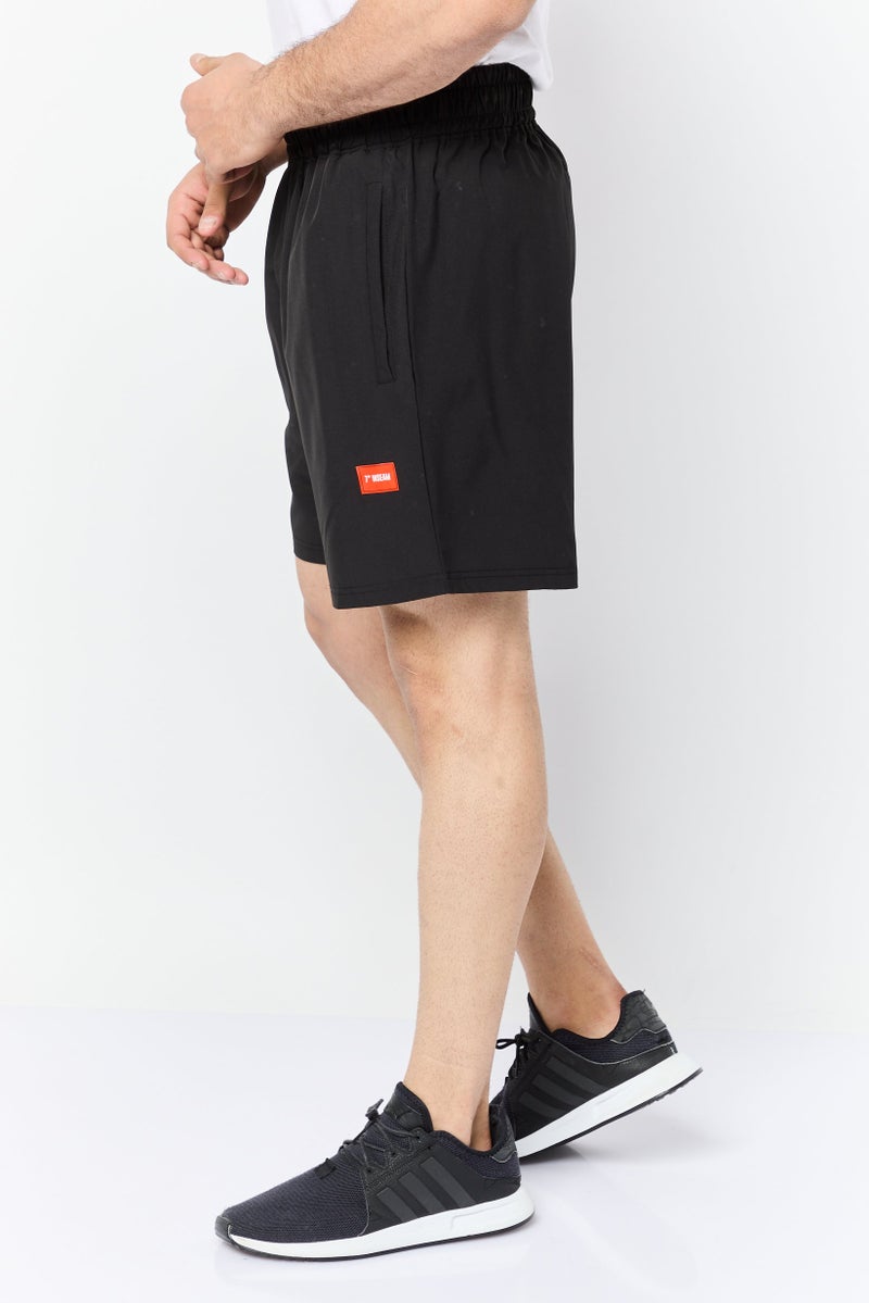 Athletex Men 2 Pieces Sportswear Fit 7 Inseam Outdoor Shorts, Black - Image 2