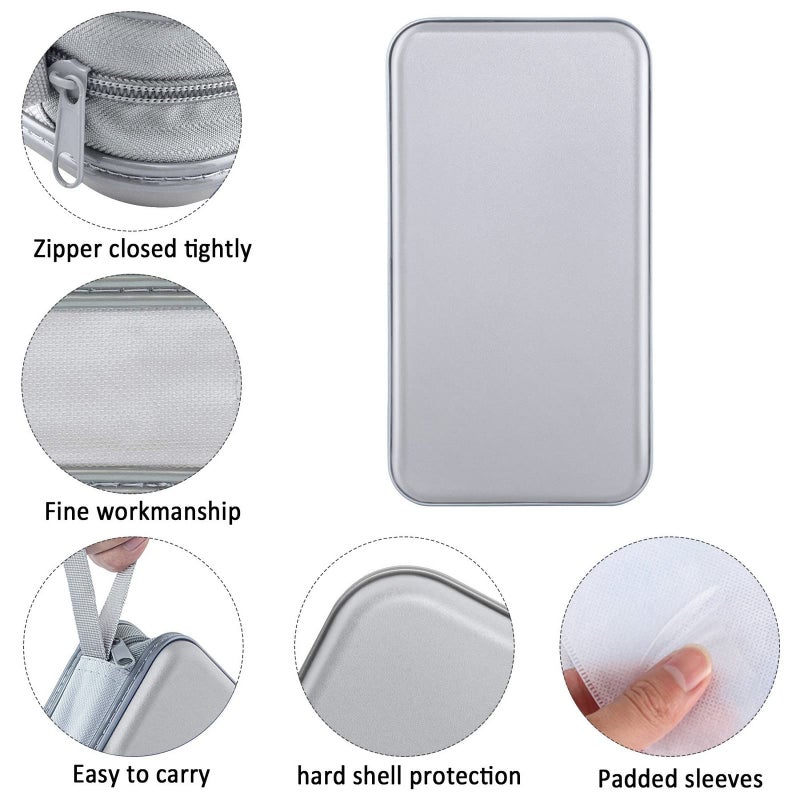 Siveit CD Case Holder, 80 Capacity CD/DVD Case Holders Wallet Hard Plastic CD DVD Disc Cases Storage Binder for Car Home Office Travel (Grey) - Image 2