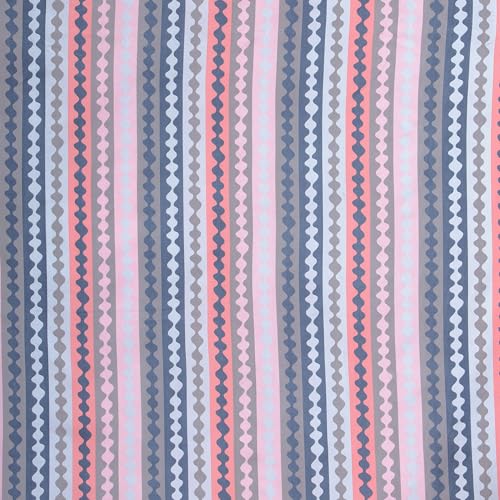 SKYLA Bedsheet for Double Size Bed | 186 TC | Blue & Pink | Printed | 1 Piece Cotton bedsheet for Double Size Bed with 2 Pillow Covers (228 x 254 cm) Perfect for Home Decor & Gifting - Image 5
