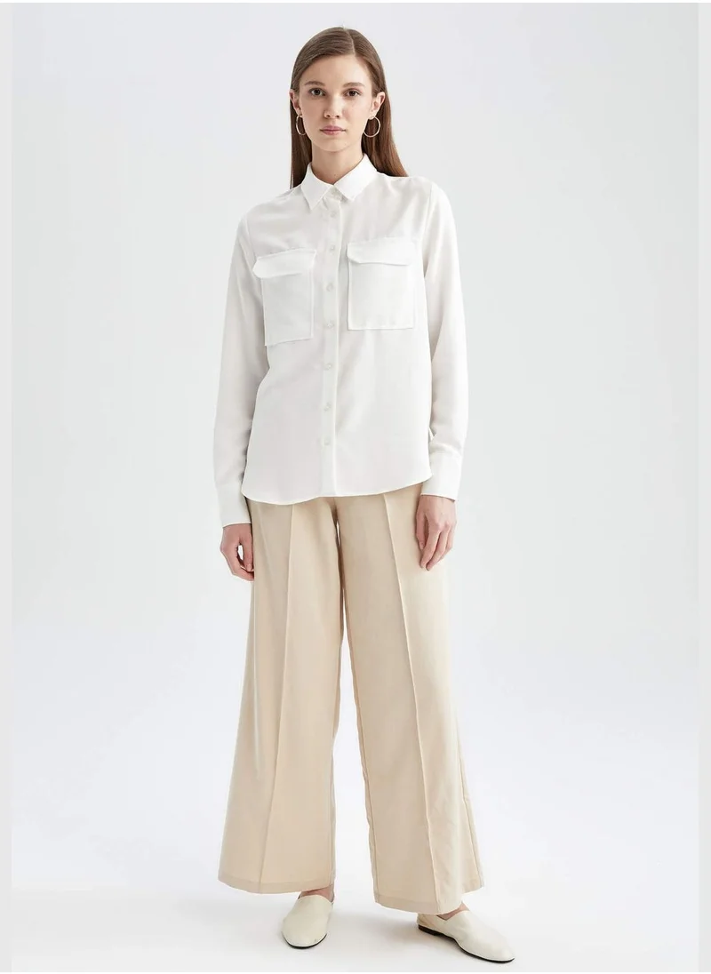 ديفاكتو Woman Relax Fit Woven Trousers