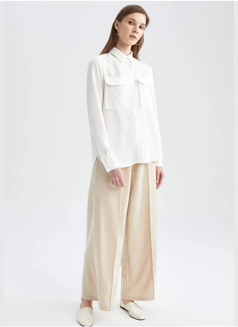 ديفاكتو Woman Relax Fit Woven Trousers