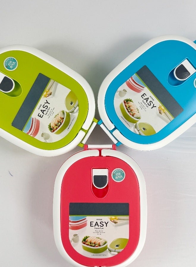 Toshionics Lunch Box with Single Compartment and Handle, Microwave Safe, Leakproof, BPA-Free, Compact Food Storage for Office, School, Gym, and Travel – 1.05L, 20x14x7 cm - Image 5