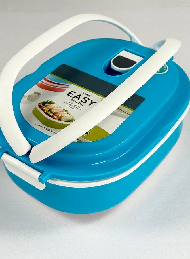 Toshionics Lunch Box with Single Compartment and Handle, Microwave Safe, Leakproof, BPA-Free, Compact Food Storage for Office, School, Gym, and Travel – 1.05L, 20x14x7 cm - Image 2