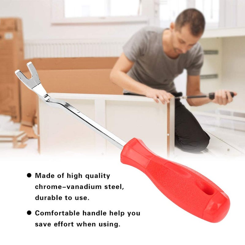 klarako Plastic Buckle Screwdriver, Easily Insert Narrow Place Durable Comfortable Handle Door Trim Clip Remover, for Doornail Removing of The Car Interior Buckle - Image 2