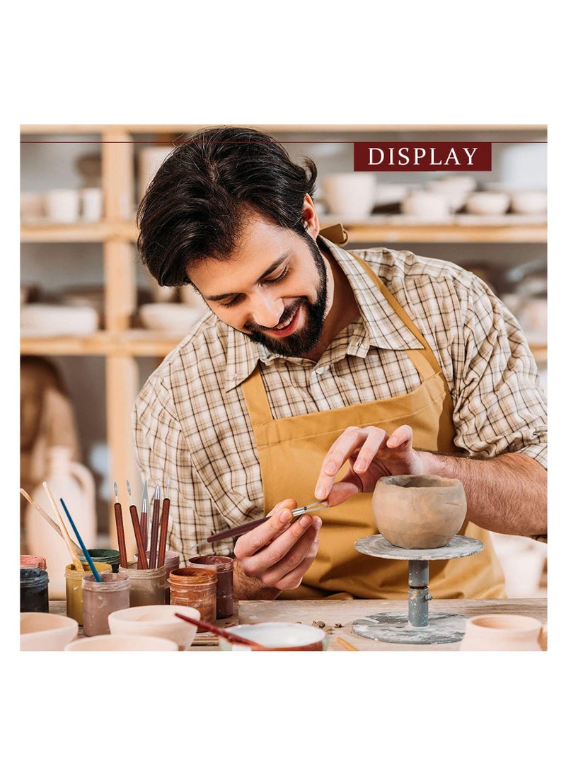 KASTWAVE - 9Pcs Pottery Clay Sculpting Tools Polymer Clay Tools, Wood Carving Tools Pottery Clay Modelling Tools Double-Ended for Sculpture Modelling Clay Polymer Ceramic Embossing - Image 1