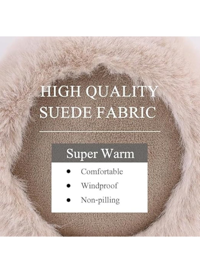 Winter Women Earmuff Foldable Ear Warmer Fluffy Ear Cover Warm Outdoor, One Size - Image 3
