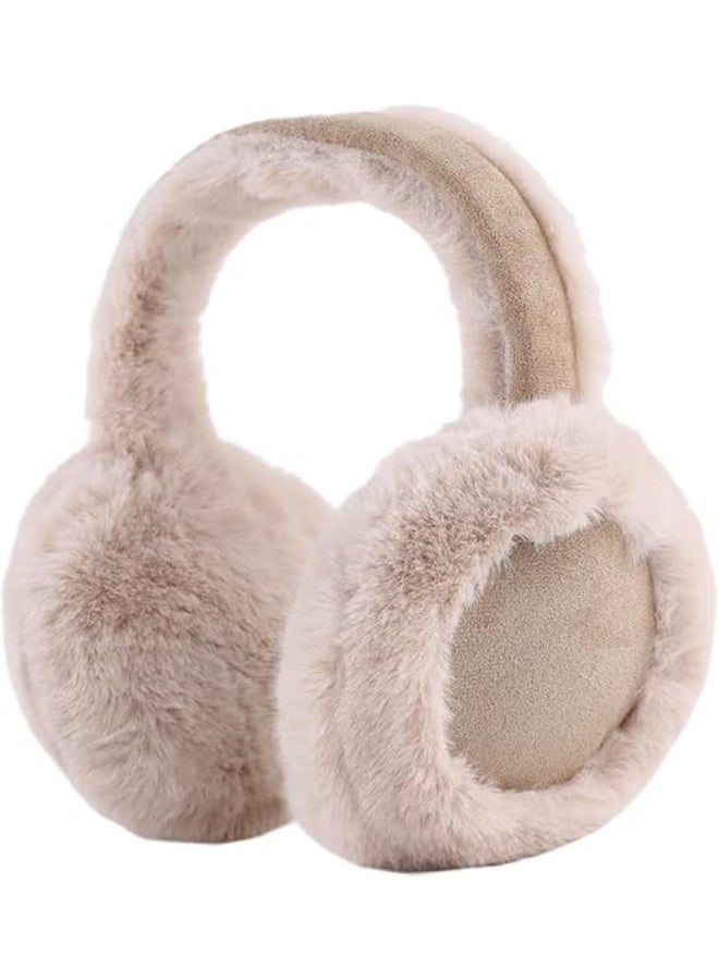Winter Women Earmuff Foldable Ear Warmer Fluffy Ear Cover Warm Outdoor, One Size - Image 1
