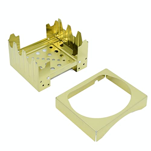 BATDIYOW Ultralight Camp Mini Pocket Folding Stove for Backpacking Camping Hunting - Image 1