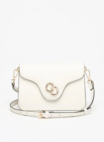 سيليست Embellished Crossbody Bag with Adjustable Strap