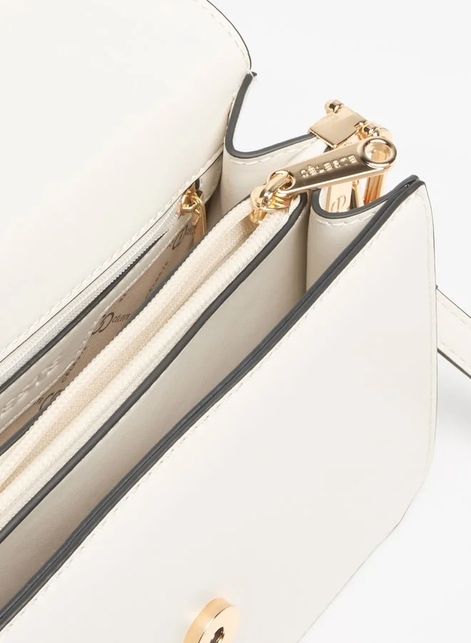 سيليست Embellished Crossbody Bag with Adjustable Strap
