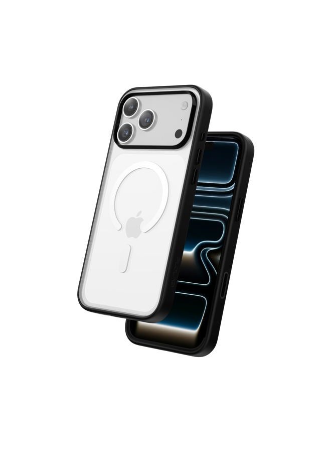 FLOLAB Surtect Tri-Fusion Magnetic for iPhone 17 Pro Case Protective Slim Design Magsafe Compatible Military Grade - Clear Matte Translucent - Image 1