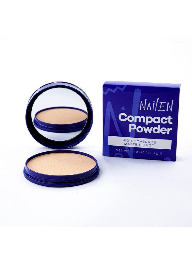 Nailen Face Makeup Poreless Pressed Compact Powder Tone Number 0 Controls Shine, Matte Finish For All Skin Type And Long Lasting Up To 10 Hours 0.53 Oz - Image 3
