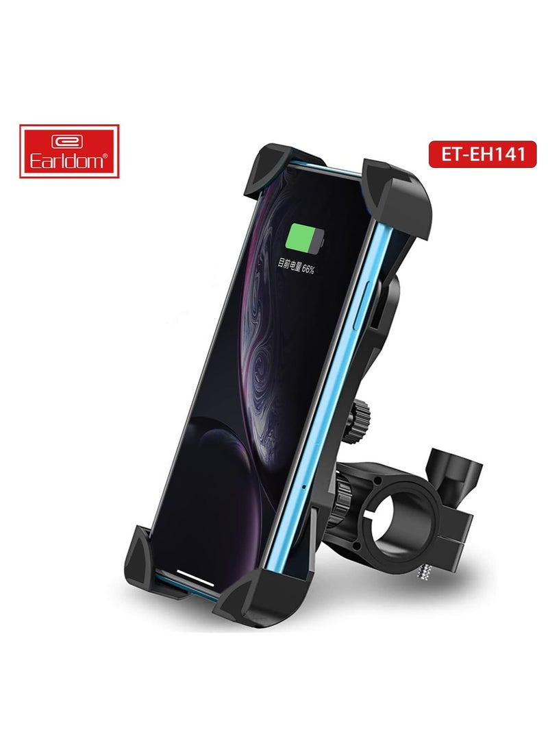 ELTRAZONE "Universal Adjustable Mobile Phone Holder for Bicycle and Motorcycle – Handlebar Mount for Secure and Convenient Device Access" - Image 3