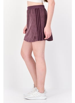 adidas Originals Women Sportswear Fit Brand Logo Training Skirts, Maroon  - Image 2