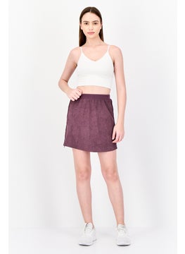 adidas Originals Women Sportswear Fit Brand Logo Training Skirts, Maroon  - Image 3