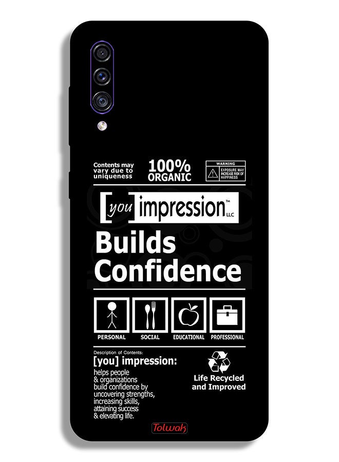 Tolwak Samsung Galaxy A50 Protective Case Cover Builds Confidence Sticker - Image 1
