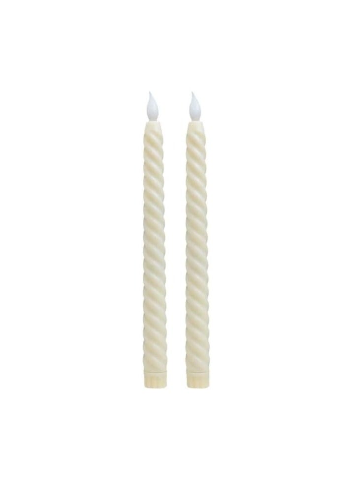 LED Electronic Candle, Tall Candles Decorations, Long Pillar Candle, Halloween, Christmas, Warm White (2 Pack) (1) - Image 1