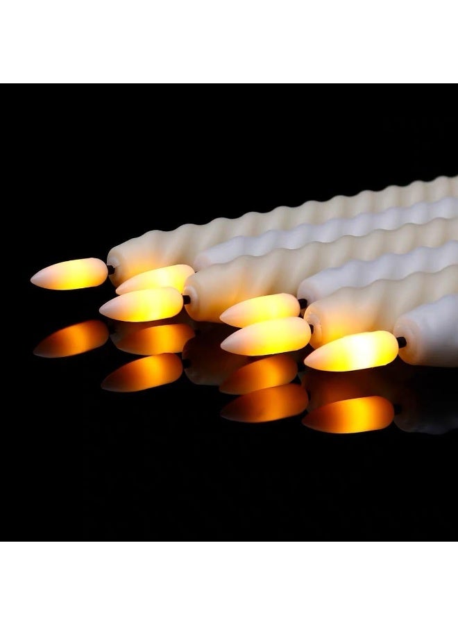 LED Electronic Candle, Tall Candles Decorations, Long Pillar Candle, Halloween, Christmas, Warm White (2 Pack) (1) - Image 4
