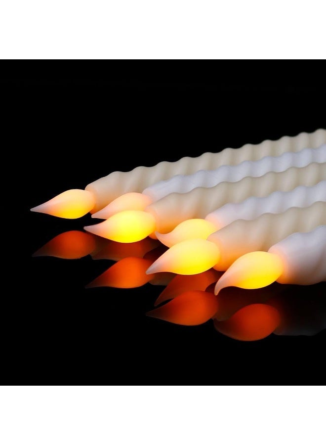 LED Electronic Candle, Tall Candles Decorations, Long Pillar Candle, Halloween, Christmas, Warm White (2 Pack) (1) - Image 5