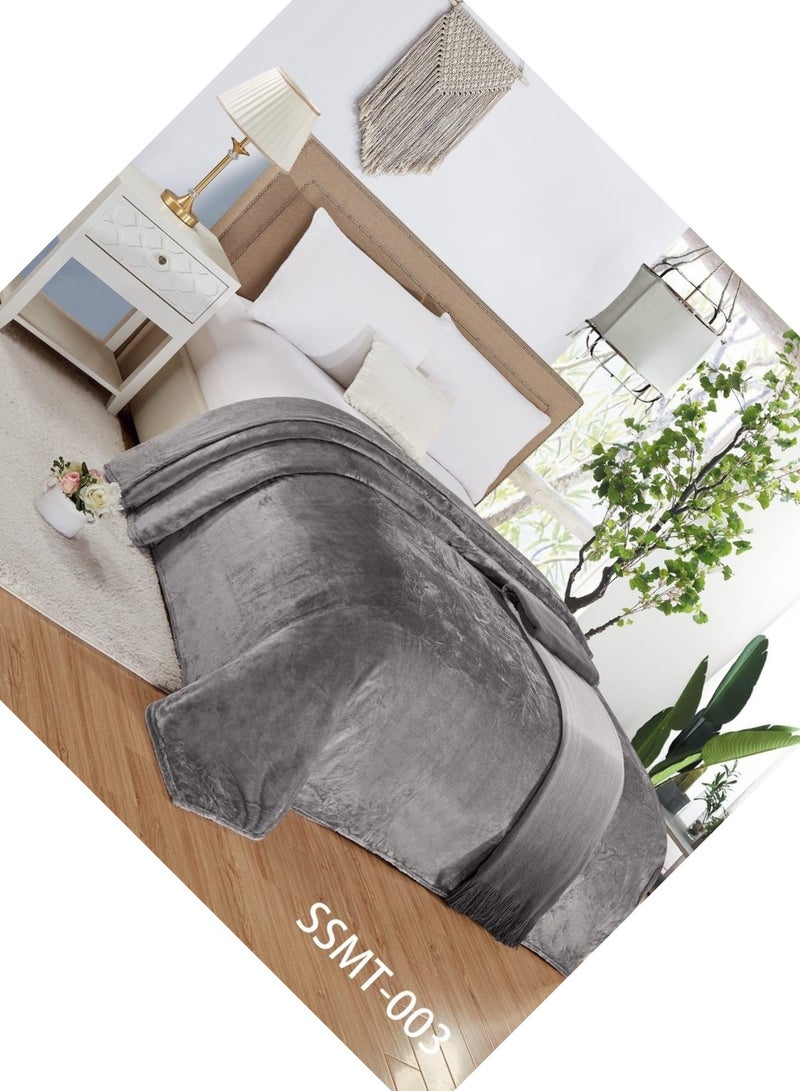 مون 1 قطعة بطانية سرير ناعم بوليستر مقاس مفرد 150*200 سم - Image 2