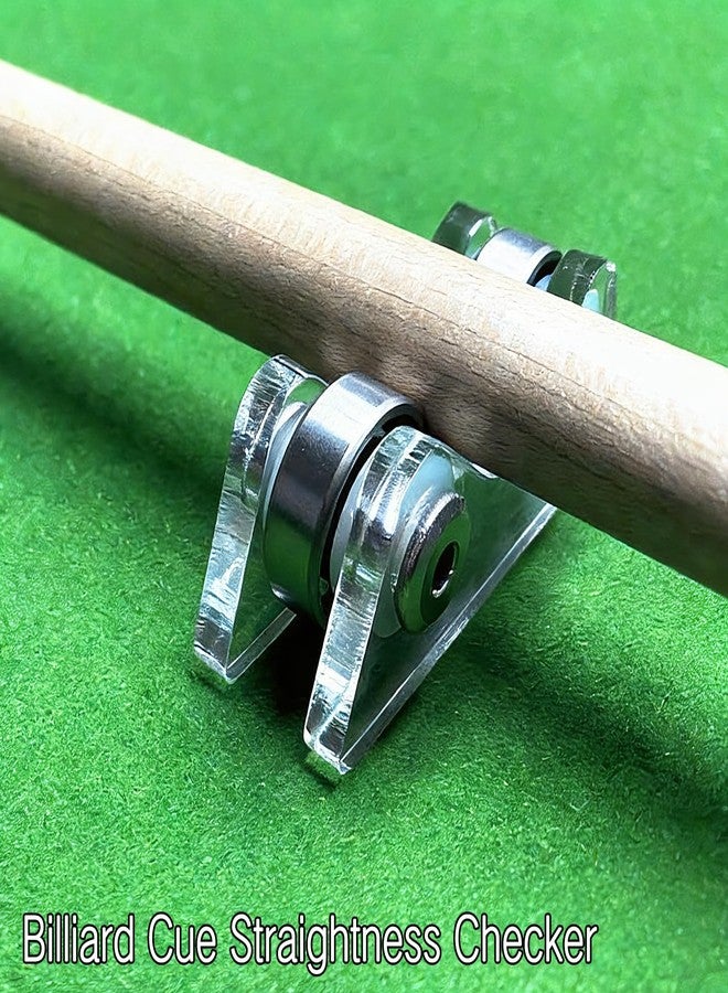 GadgetNova 2 Pieces Billiard Cue Straightness Checker - Essential Billiard Accessories for Snooker Clubs and Players - Portable and Accurate Pool Cue Roller Straightness Checker - Image 4