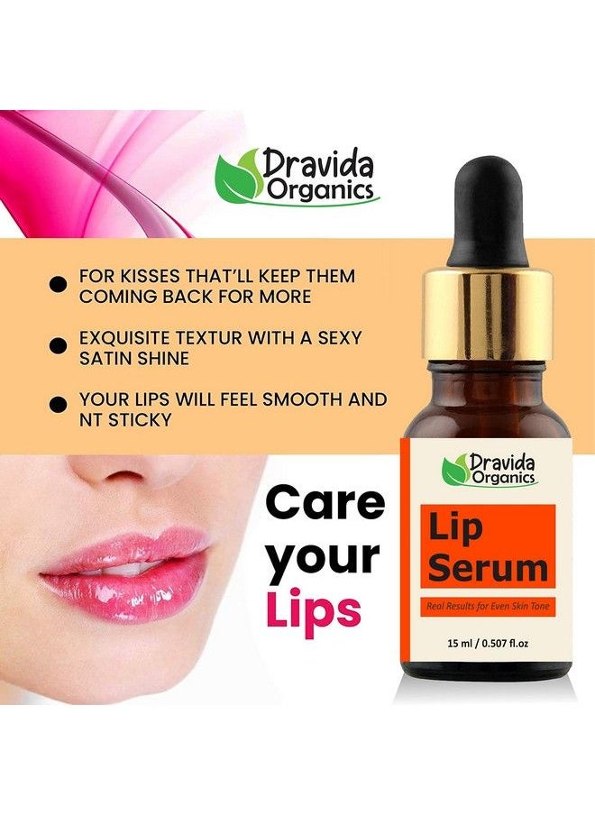 Dravida Organics Lip Serum For Lip Lightening Brightening Toning Moisturizing (15 Ml)  - Image 3