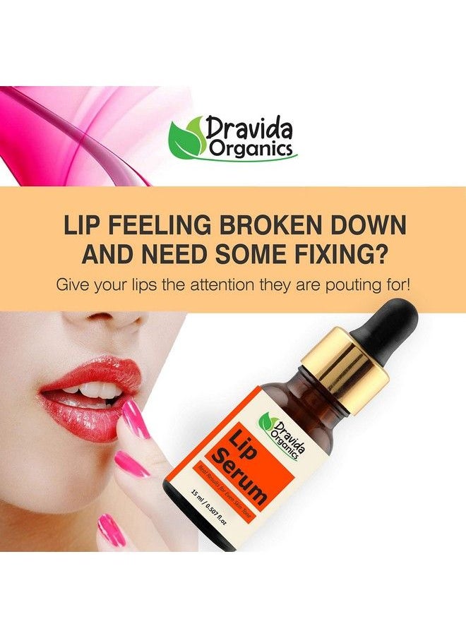 Dravida Organics Lip Serum For Lip Lightening Brightening Toning Moisturizing (15 Ml)  - Image 5