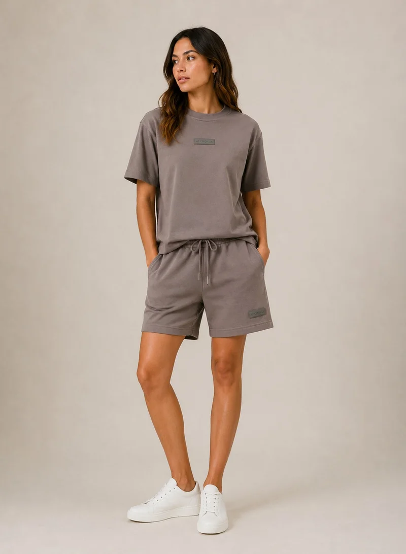 Ashita Fernandes AF Originals Travix Relaxed Fit Shorts - Stone Taupe Grey