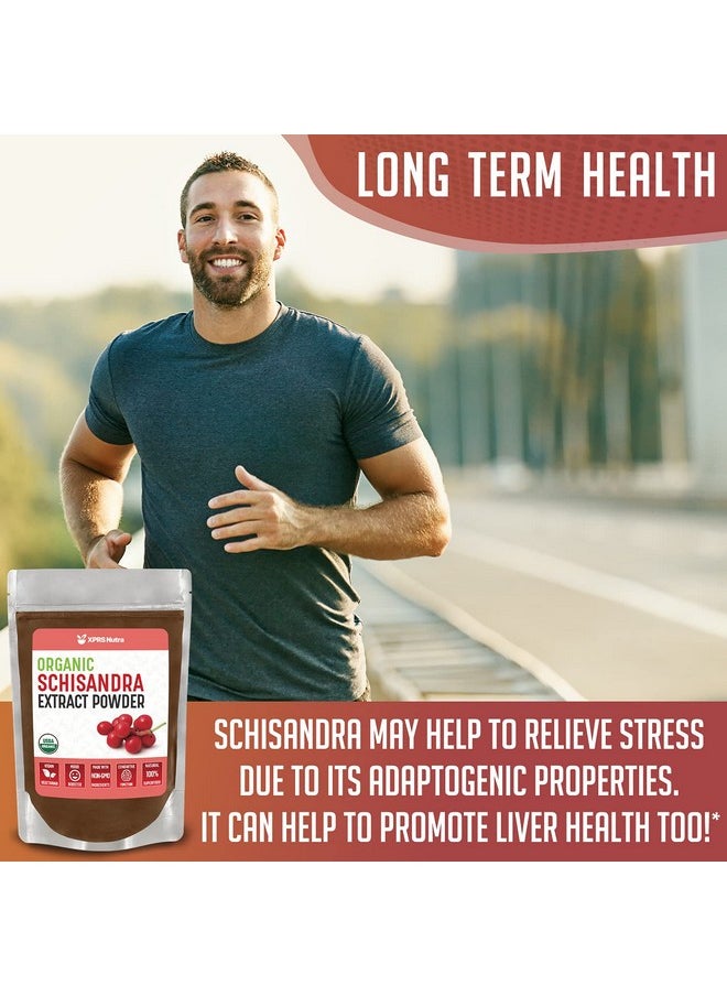 XPRS Nutra - Organic Schisandra Berry Powder Extract Premium Usda Organic Schisandra Powder For Cognition And Immunity Vegan Friendly Berry Superfood (8 Oz) - Image 1