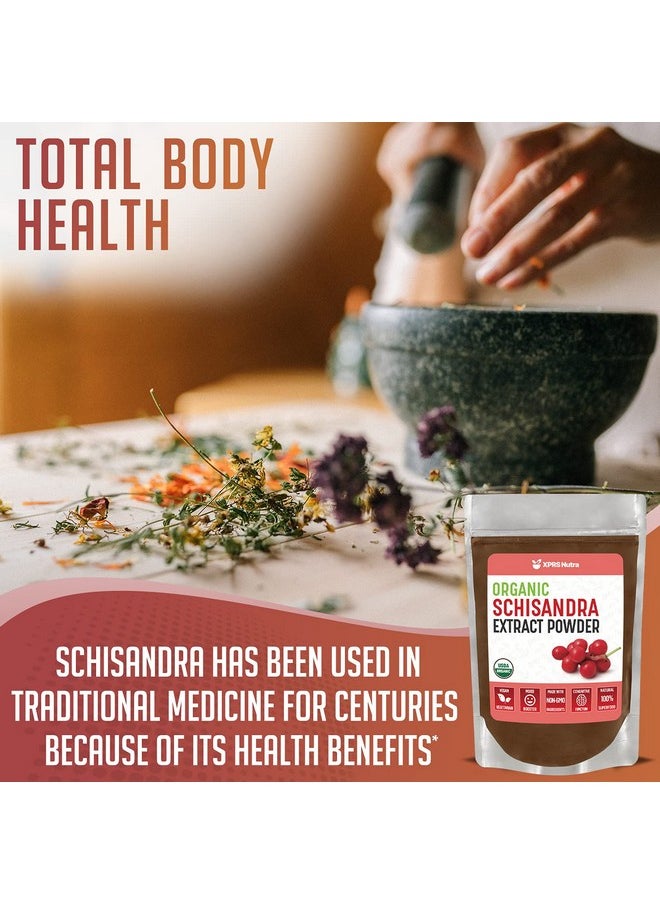 XPRS Nutra - Organic Schisandra Berry Powder Extract Premium Usda Organic Schisandra Powder For Cognition And Immunity Vegan Friendly Berry Superfood (8 Oz) - Image 1