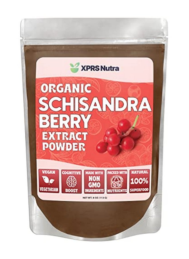 XPRS Nutra - Organic Schisandra Berry Powder Extract Premium Usda Organic Schisandra Powder For Cognition And Immunity Vegan Friendly Berry Superfood (8 Oz) - Image 1