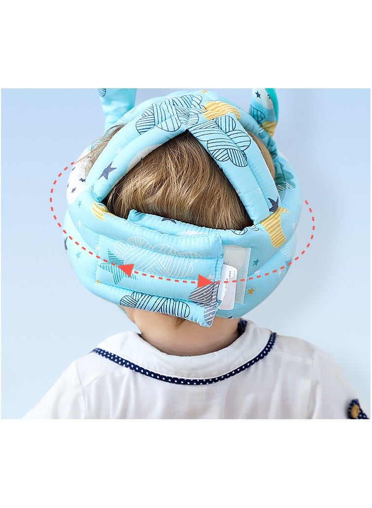 Baby Head Protector Cushion, Anti-Fall Head Protection Pad for Walking Toddlers, Safety Helmet for Infants Learning to Walk (Green) - Image 3