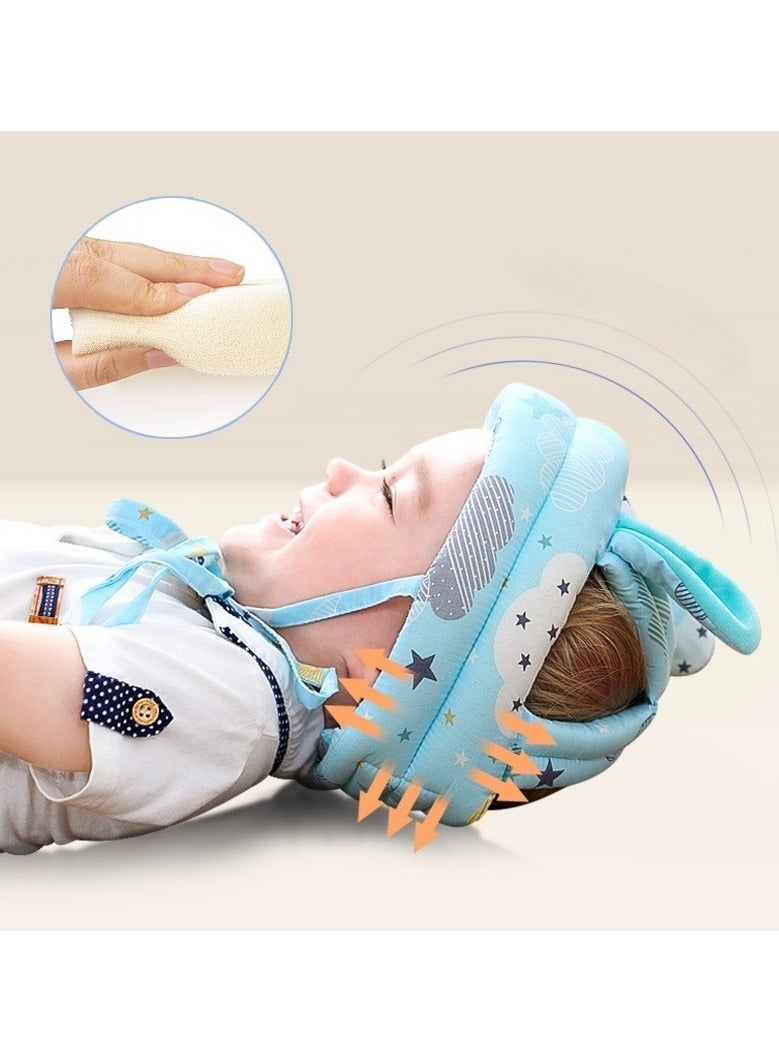 Baby Head Protector Cushion, Anti-Fall Head Protection Pad for Walking Toddlers, Safety Helmet for Infants Learning to Walk (Green) - Image 2