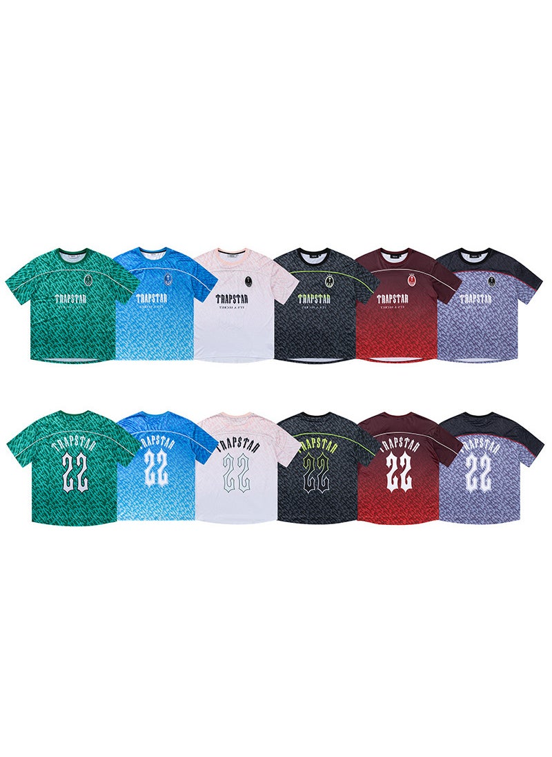 Trapstar Gradient Loose Fit Tee Retro Hip-Hop Pink