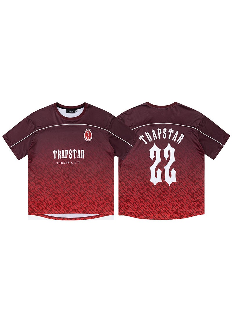 Trapstar Gradient Loose Fit Tee Retro Hip-Hop Pink