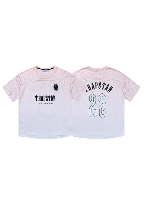 Trapstar Gradient Loose Fit Tee Retro Hip-Hop Pink