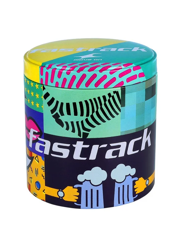 فاستراك Fastrack Ruffles Quartz Analog with Day and Date Black Dial Stainless Steel Strap Watch for Girls