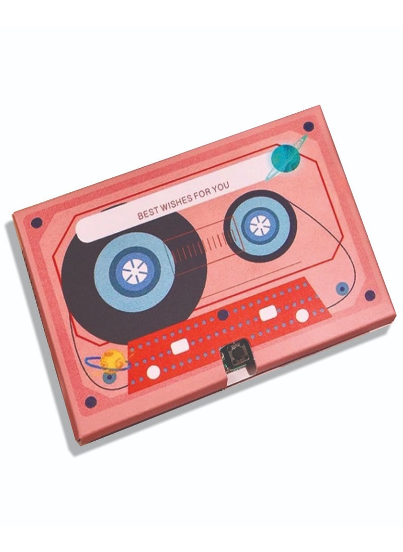 Generic - Greeting Card with Recordable Recorder DIY Greeting Post Card Sound 30 Seconds Voice Chip Audio Recorder Music Gift Decor - Image 1