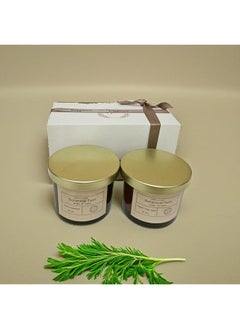The Bros Soy Wax Candle Set - Vanilla Patchouli & Jasmine Ylang Ylang | 200g Handmade, Vegan, Non-Toxic, Eco-Friendly Candles for Home & Office  - Image 1