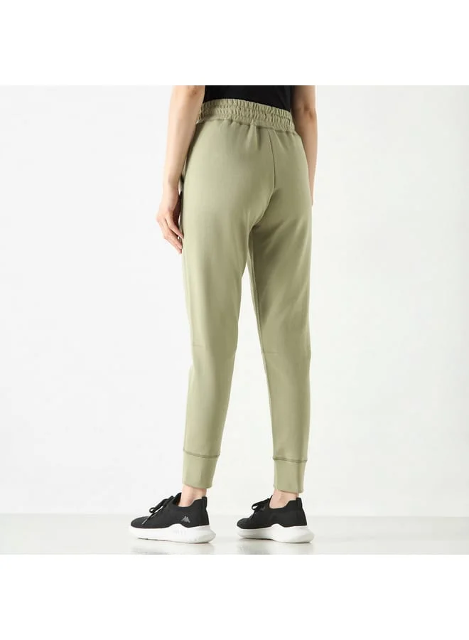 Kappa Kappa Solid Joggers with Drawstring Closure and Pockets