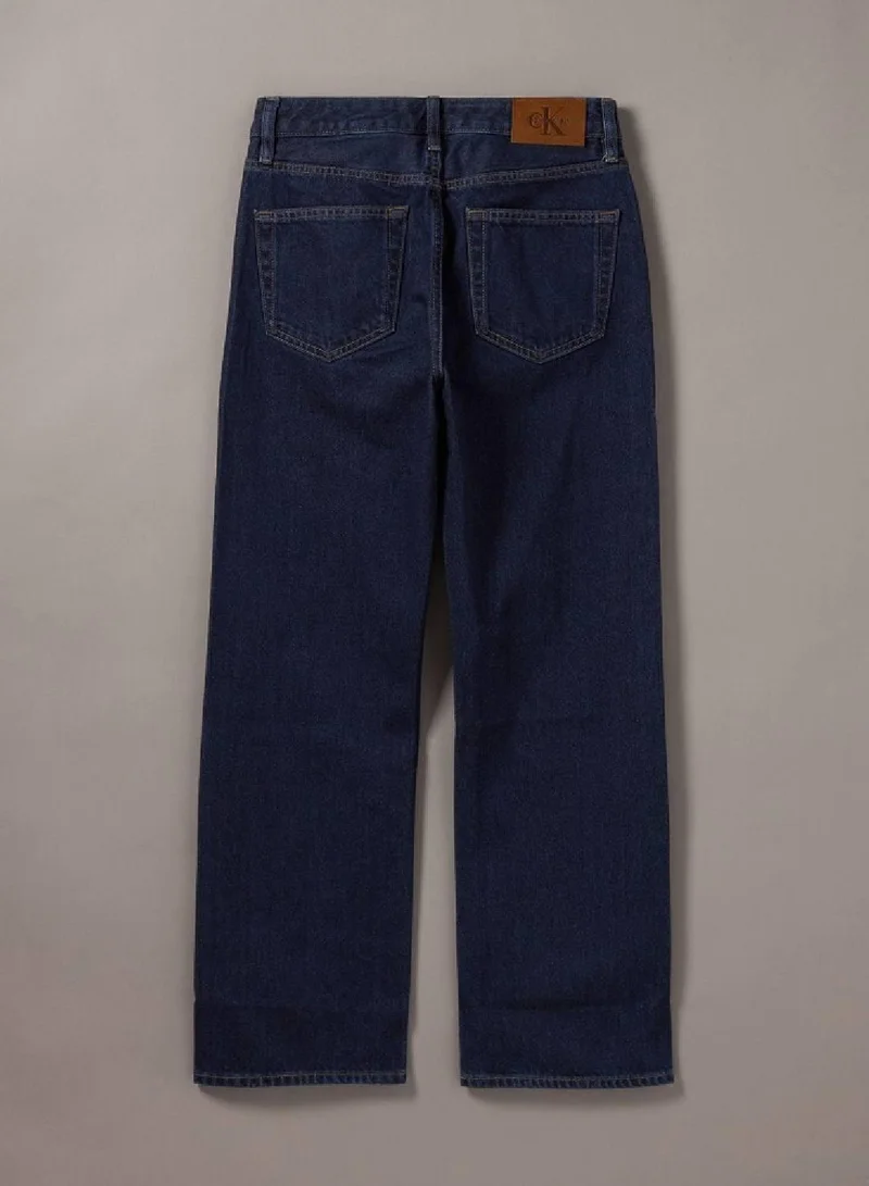 Calvin Klein Jeans TRUE INDIGO Signature 90s Straight Jeans for Women | Best Price UAE