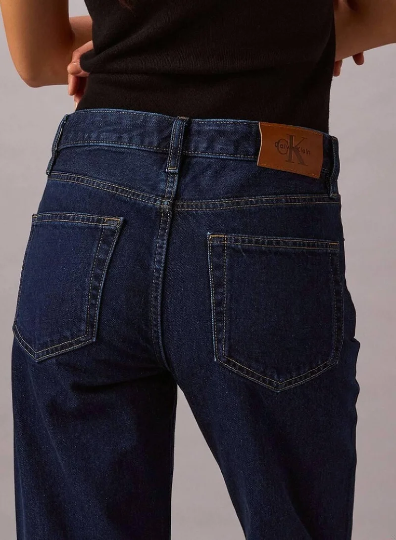 Calvin Klein Jeans TRUE INDIGO Signature 90s Straight Jeans for Women | Best Price UAE