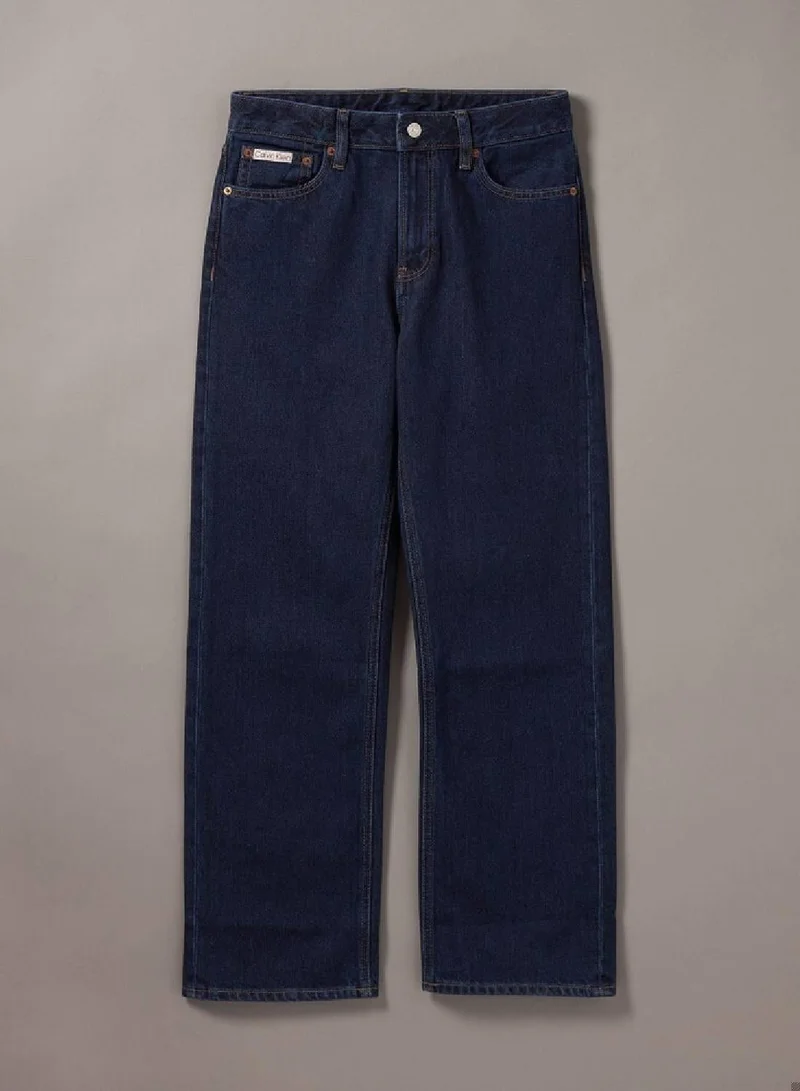 Calvin Klein Jeans TRUE INDIGO Signature 90s Straight Jeans for Women | Best Price UAE